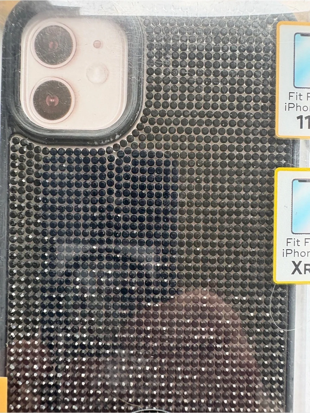 PrimeConnect Bling Case iPhone 11/XR Black Rhinestone NWT